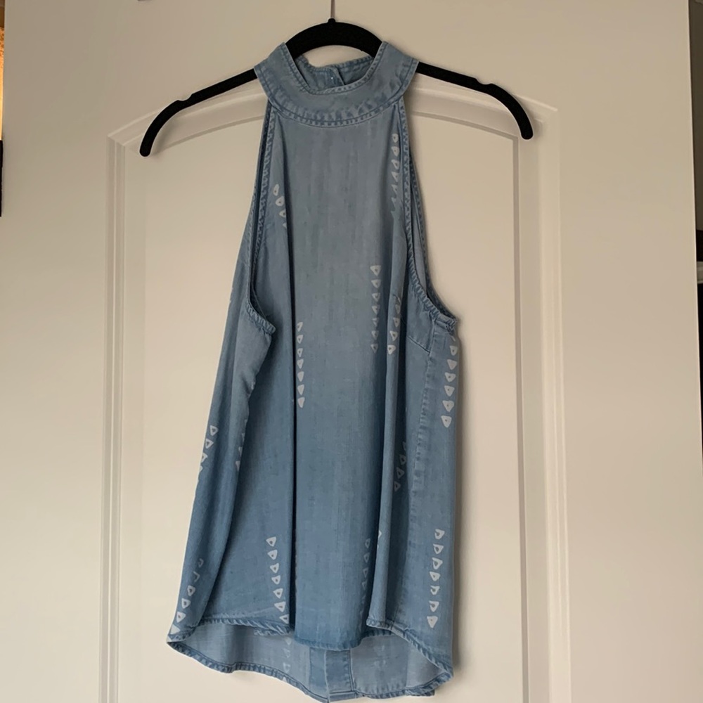 soft high neck tank
